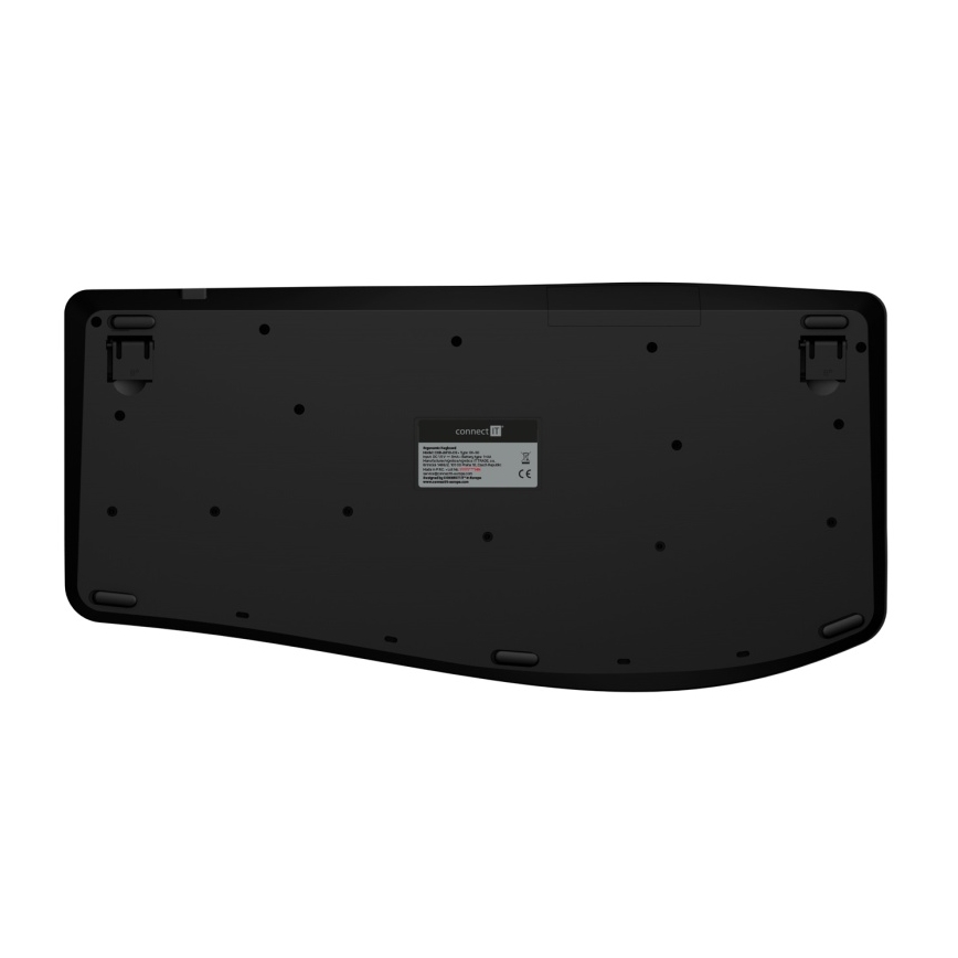 Ergonomická bezdrôtová klávesnica s CZ/SK lokalizáciou 1xAA čierna