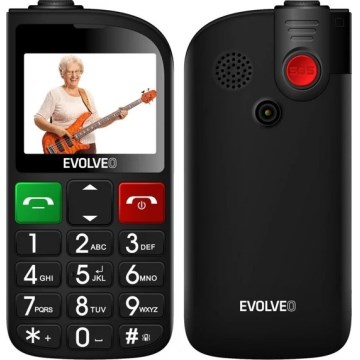 Evolveo - EasyPhone FL, mobilný telefón pre seniorov, čierna