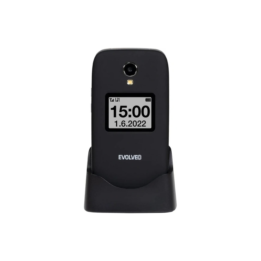 Evolveo - EasyPhone FS klopný mobilný telefón pre seniorov 2.8 čierna