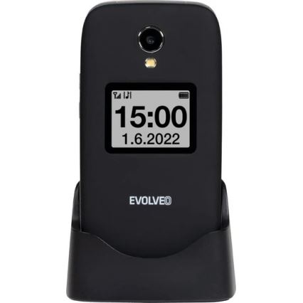 Evolveo - EasyPhone FS, vyklápací mobilný telefón 2.8, čierny