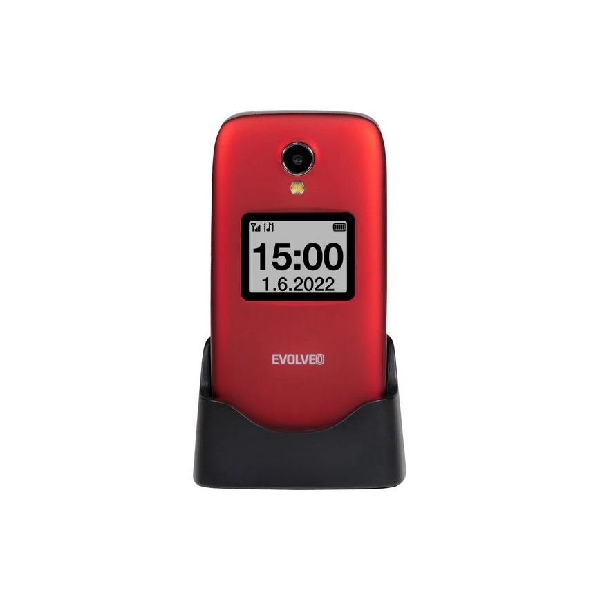 Evolveo - EasyPhone FS výklopný mobilný telefón pre seniorov 2.8 červený