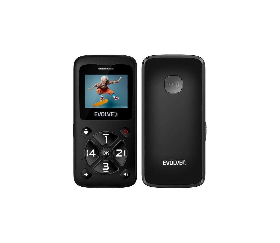 Evolveo - EasyPhone ID mobilný telefón pre seniorov čierny EP-400-IDB