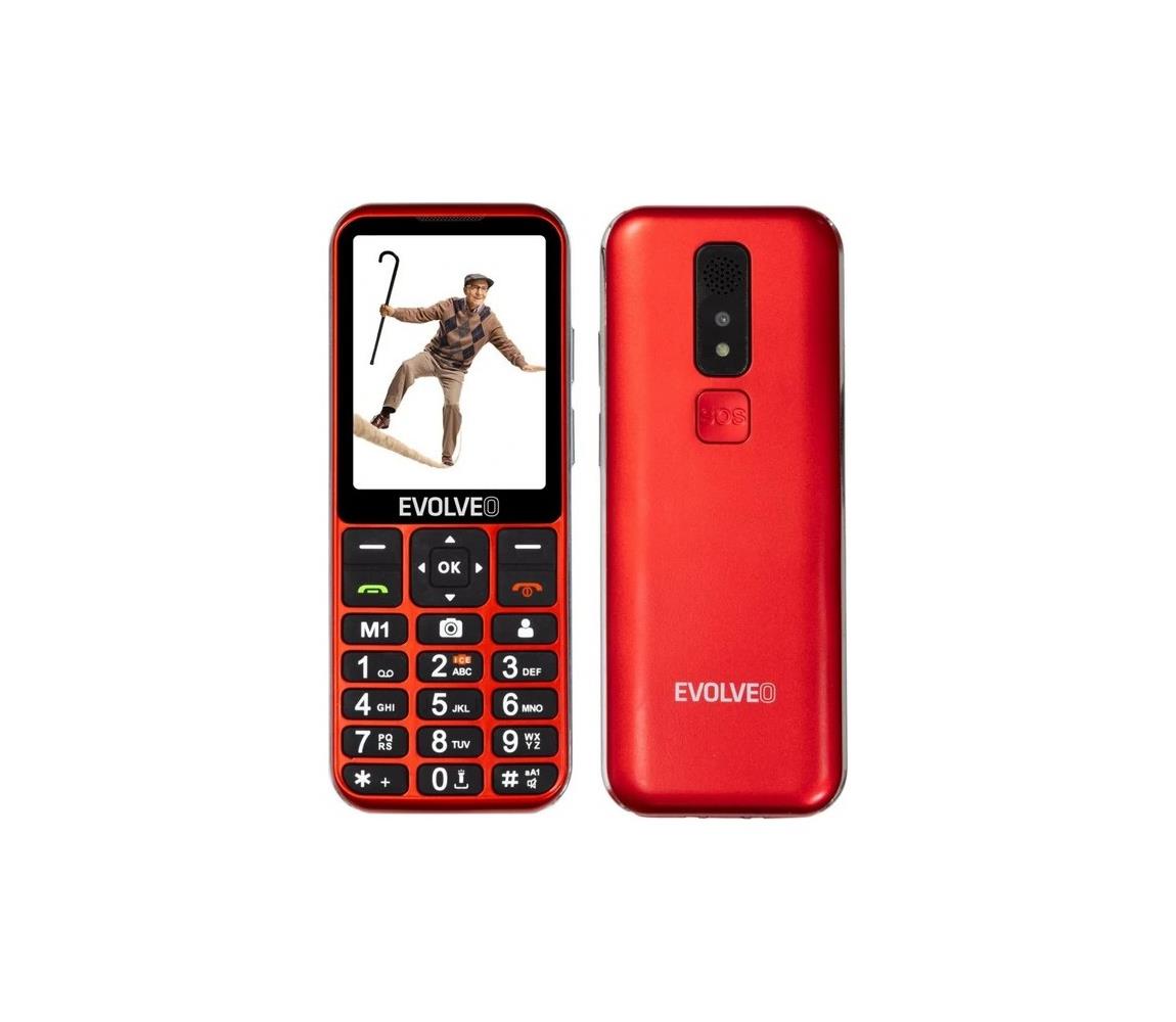 Evolveo - EasyPhone LT 4G mobilný telefón pre seniorov červený EP-880-LTR