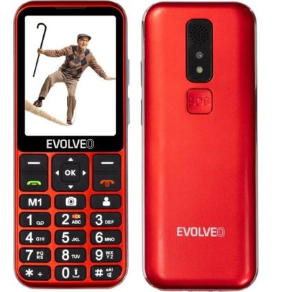 Evolveo - EasyPhone LT, 4G mobilný telefón pre seniorov, červený