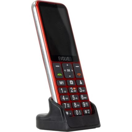 Evolveo - EasyPhone LT, 4G mobilný telefón pre seniorov, červený