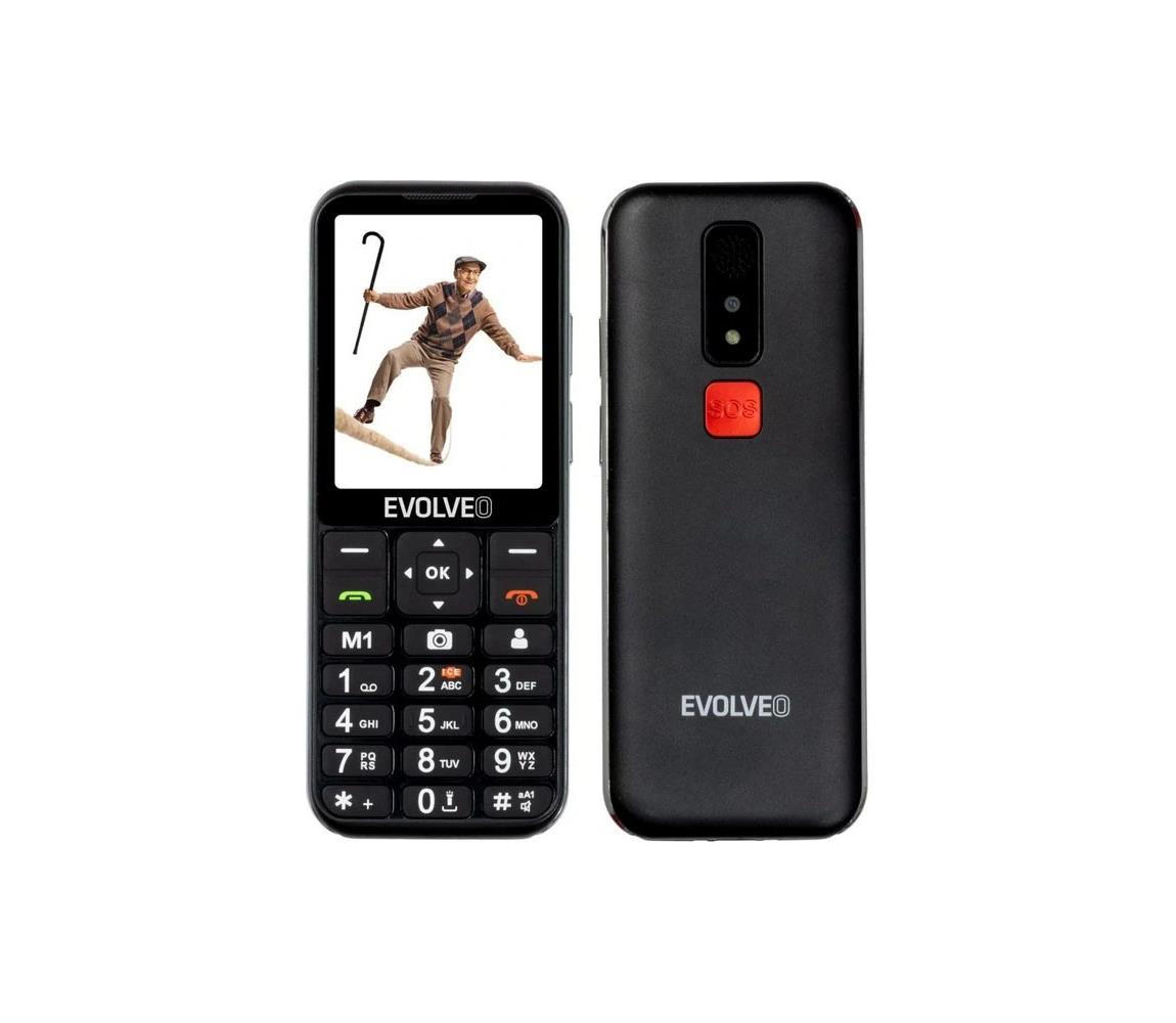 Evolveo - EasyPhone LT 4G mobilný telefón pre seniorov, čierny EP-880-LTB