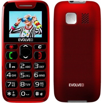 Evolveo - EasyPhone, mobilný telefón pre seniorov, červený