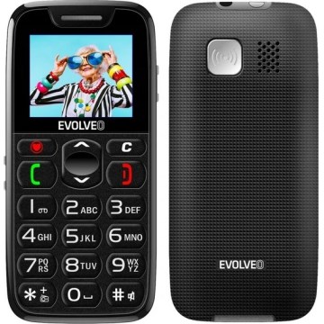 Evolveo - EasyPhone, mobilný telefón pre seniorov, čierny
