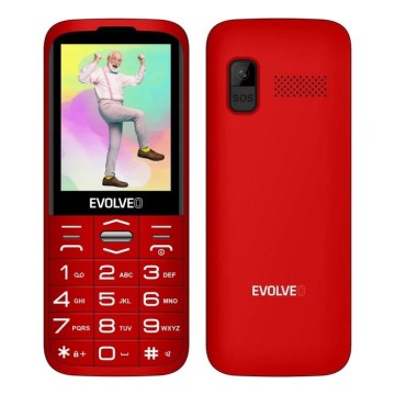 Evolveo - EasyPhone XO, mobilný telefón pre seniorov, červená