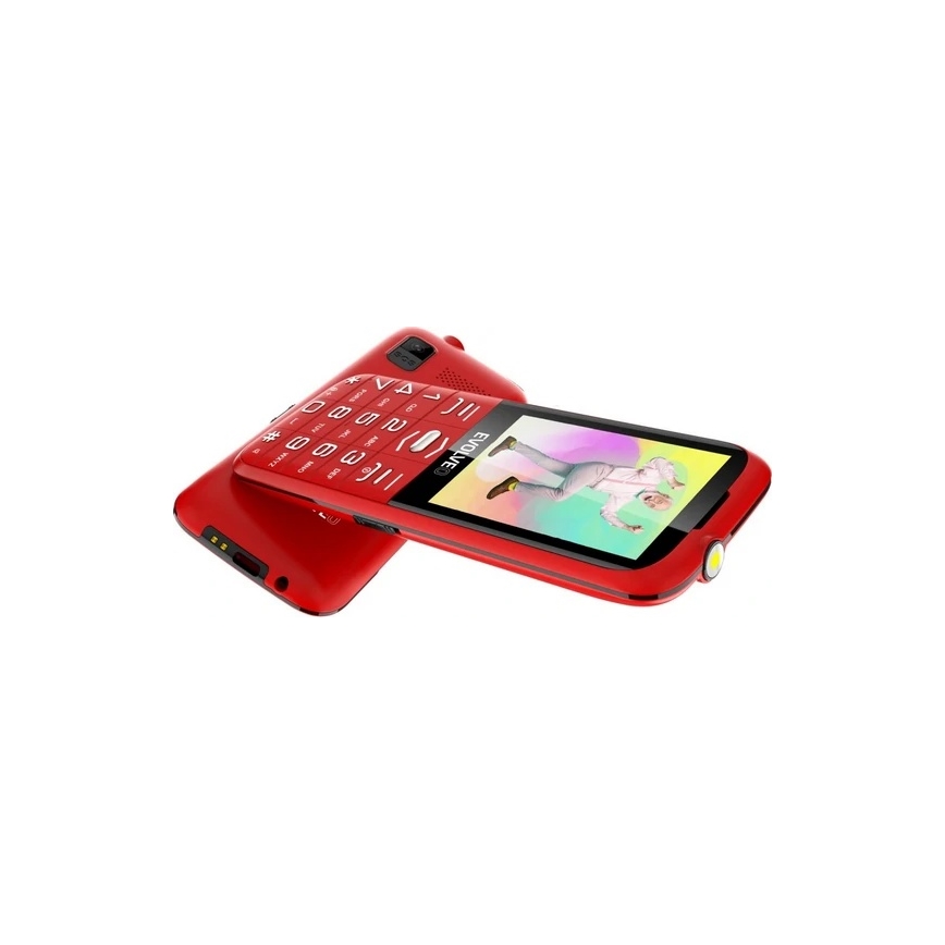 Evolveo - EasyPhone XO mobilný telefón pre seniorov červená