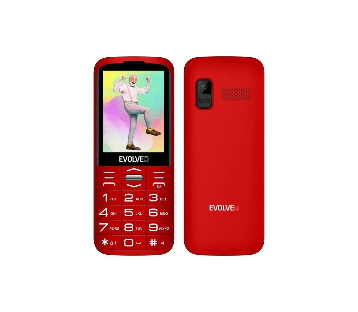 Evolveo - EasyPhone XO mobilný telefón pre seniorov, červený EP-630-XOR