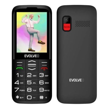 Evolveo - EasyPhone XO mobilný telefón pre seniorov čierna