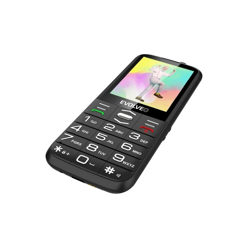 Evolveo - EasyPhone XO mobilný telefón pre seniorov čierna