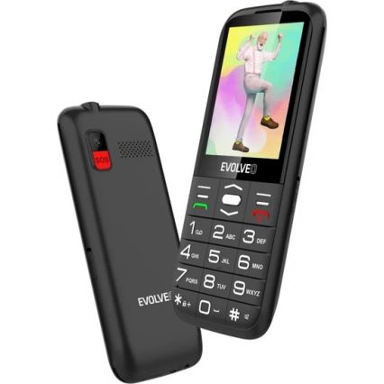 Evolveo - EasyPhone XO mobilný telefón pre seniorov čierna