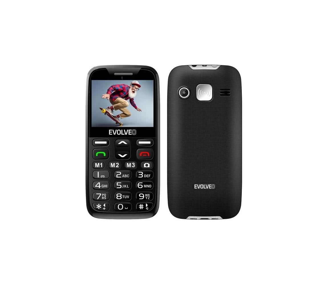 Evolveo - EasyPhone XR 2G mobilný telefón pre seniorov čierna EP-601-XR-BK