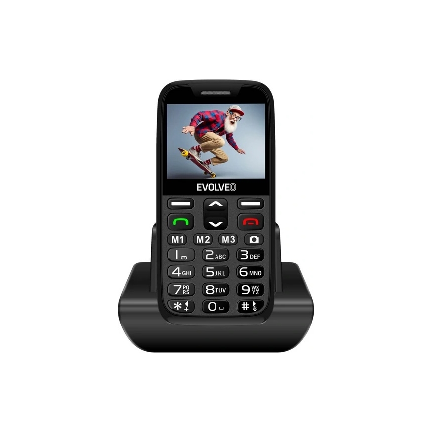 Evolveo - EasyPhone XR 2G mobilný telefón pre seniorov čierny