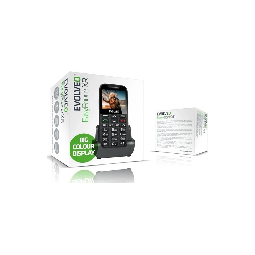 Evolveo - EasyPhone XR 4G mobilný telefón pre seniorov čierna