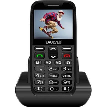 Evolveo - EasyPhone XR, 4G mobilný telefón pre seniorov, čierny