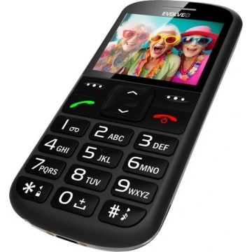 Evolveo - EasyPhone XS, mobilný telefón pre seniorov, čierny