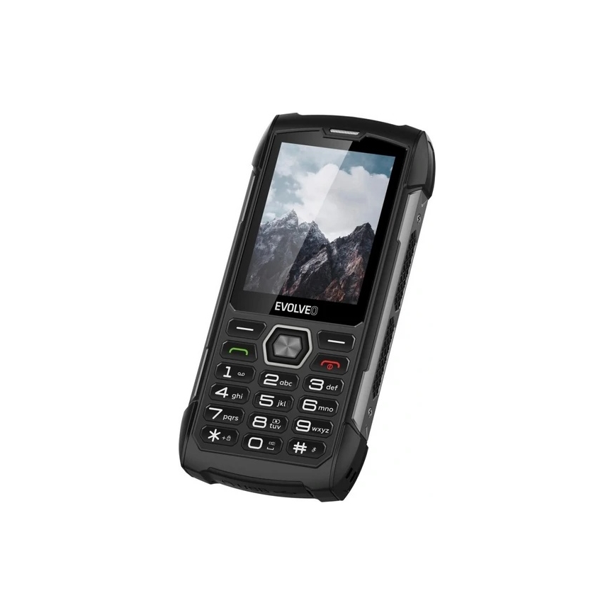 Evolveo - StrongPhone H1, vodotesný Dual SIM telefón čierna/šedá