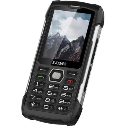 Evolveo - StrongPhone H1, vodotesný Dual SIM telefón čierna/strieborná