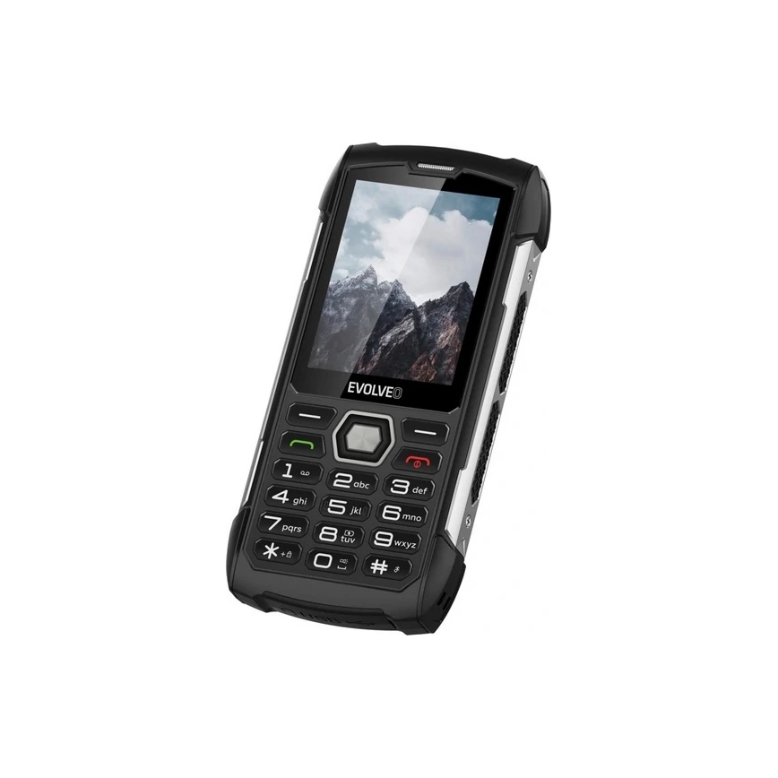 Evolveo - StrongPhone H1, vodotesný Dual SIM telefón, čierno-strieborný