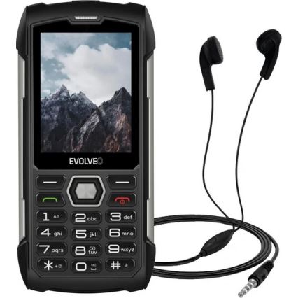 Evolveo - StrongPhone H1, vodotesný Dual SIM telefón, čierno-strieborný