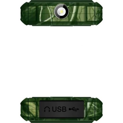 Evolveo - StrongPhone H1, vodotesný Dual SIM telefón v poľovníckej kamufláži