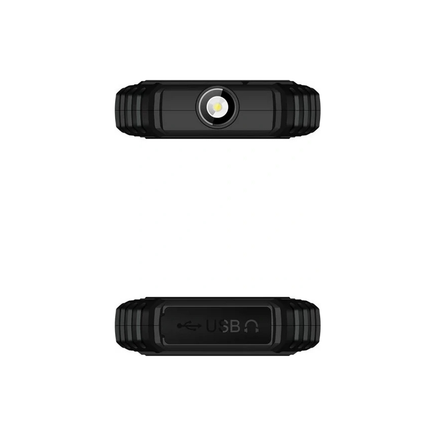 Evolveo-StrongPhone Q1, vodotesný Dual SIM telefón, čierno-oranžový