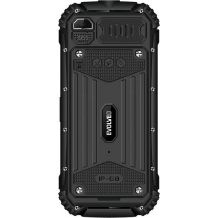 Evolveo - StrongPhone Q1, vodotesný Dual SIM telefón, čierny
