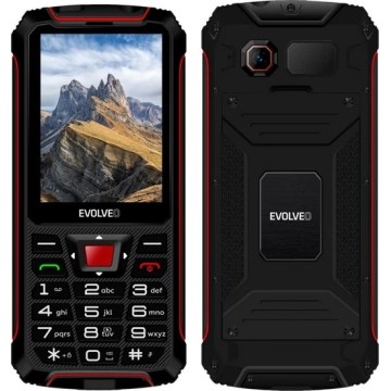Evolveo - StrongPhone W4, vodotesný Dual SIM telefón, čierno-červený