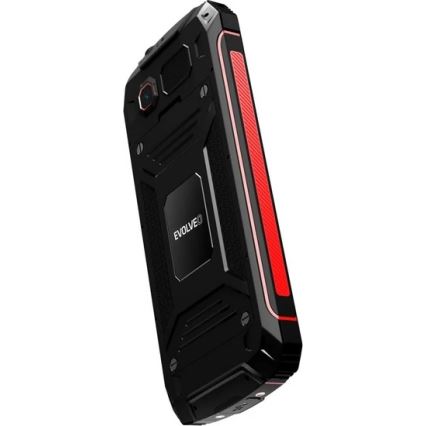 Evolveo - StrongPhone W4, vodotesný Dual SIM telefón, čierno-červený