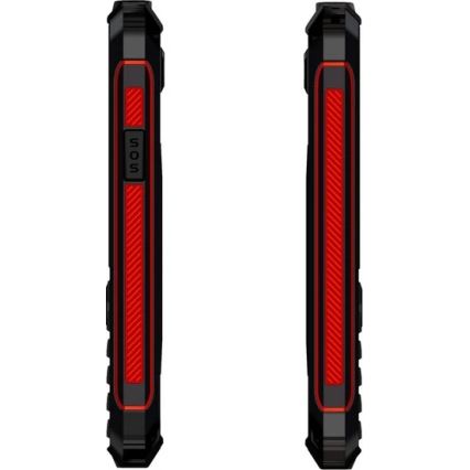 Evolveo - StrongPhone W4, vodotesný Dual SIM telefón, čierno-červený