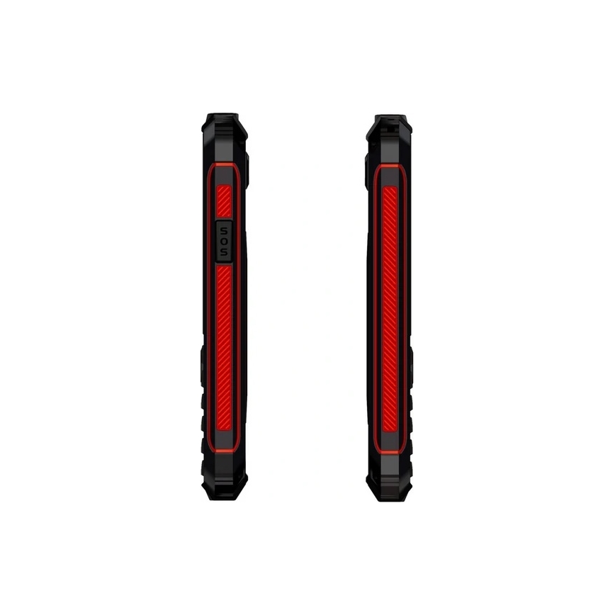 Evolveo - StrongPhone W4, vodotesný Dual SIM telefón, čierno-červený