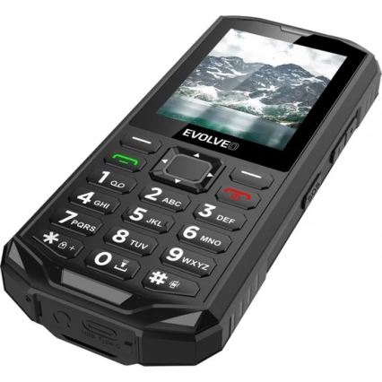 Evolveo - StrongPhone X5, vodotesný Dual SIM telefón čierna/šedá