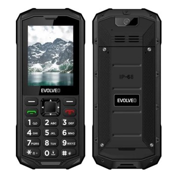 Evolveo - StrongPhone X5, vodotesný Dual SIM telefón, čierno-šedá