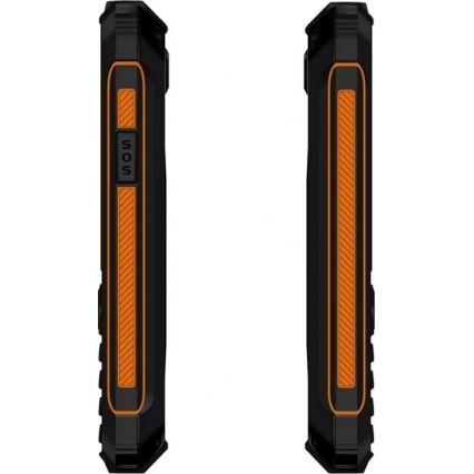 Evolveo - StrongPhone Z6, vodotesný Dual SIM telefón čierna/oranžová