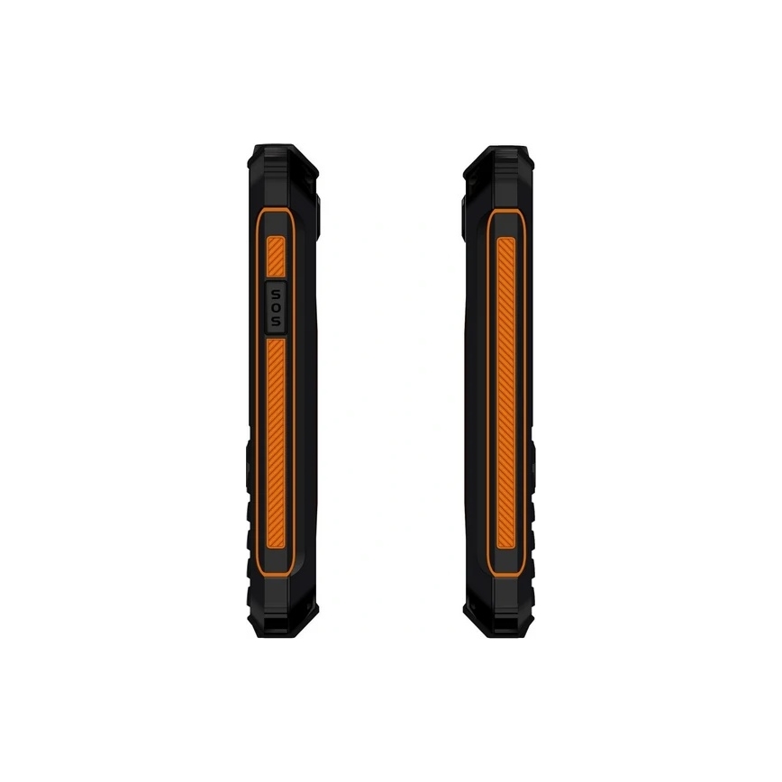 Evolveo - StrongPhone Z6, vodotesný Dual SIM telefón, čierno-oranžový