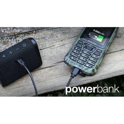 Evolveo - StrongPhone Z6, vodotesný Dual SIM telefón, poľovnícka kamufláž