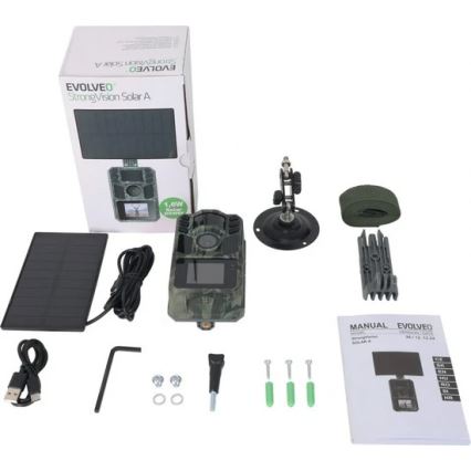 Evolveo - StrongVision Solar A, fotopasca so solárnym panelom