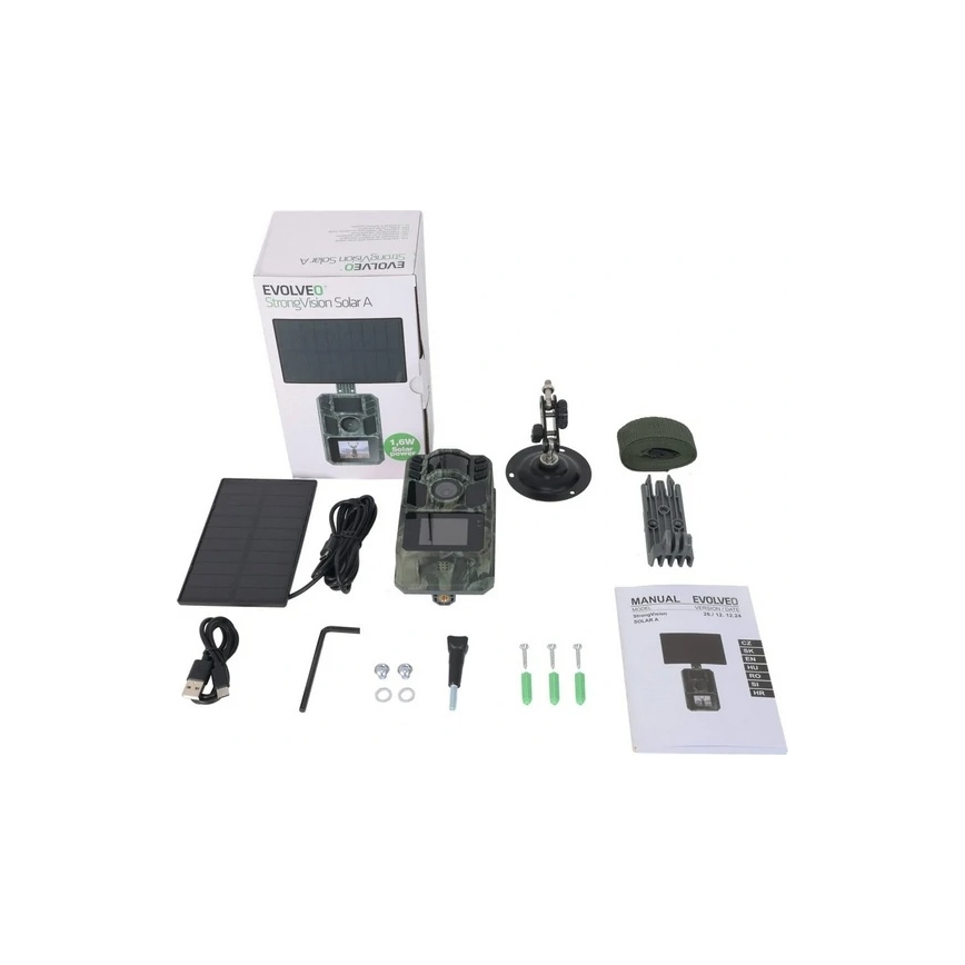 Evolveo - StrongVision Solar A, fotopasca so solárnym panelom