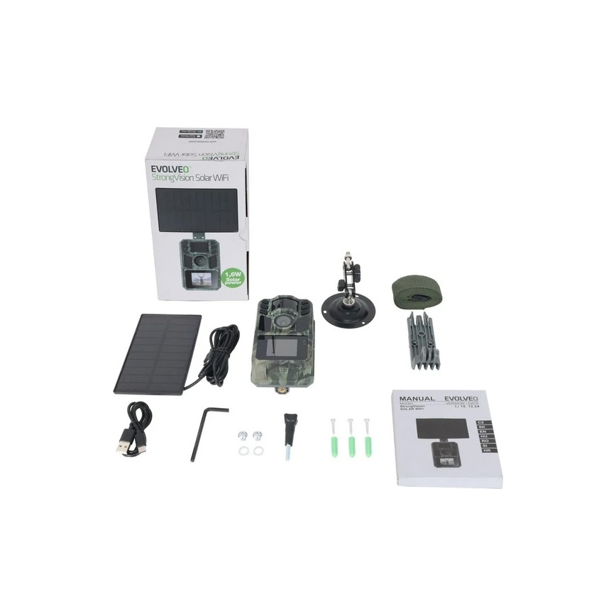 Evolveo - StrongVision Solar WiFi, fotopasca s WiFi a solárnym panelom