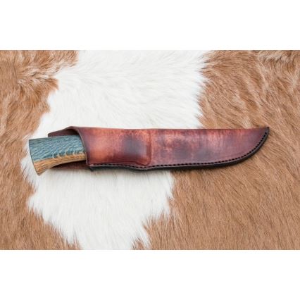 Exkluzívny damaškový nôž 12,7 cm dub/eben