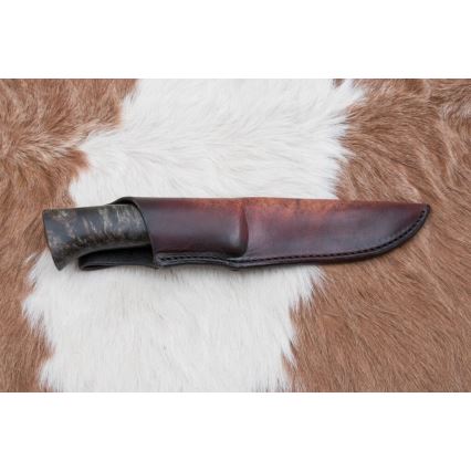 Exkluzívny damaškový nôž 12,7 cm javor/achát