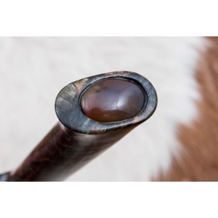 Exkluzívny damaškový nôž 12,7 cm javor/achát