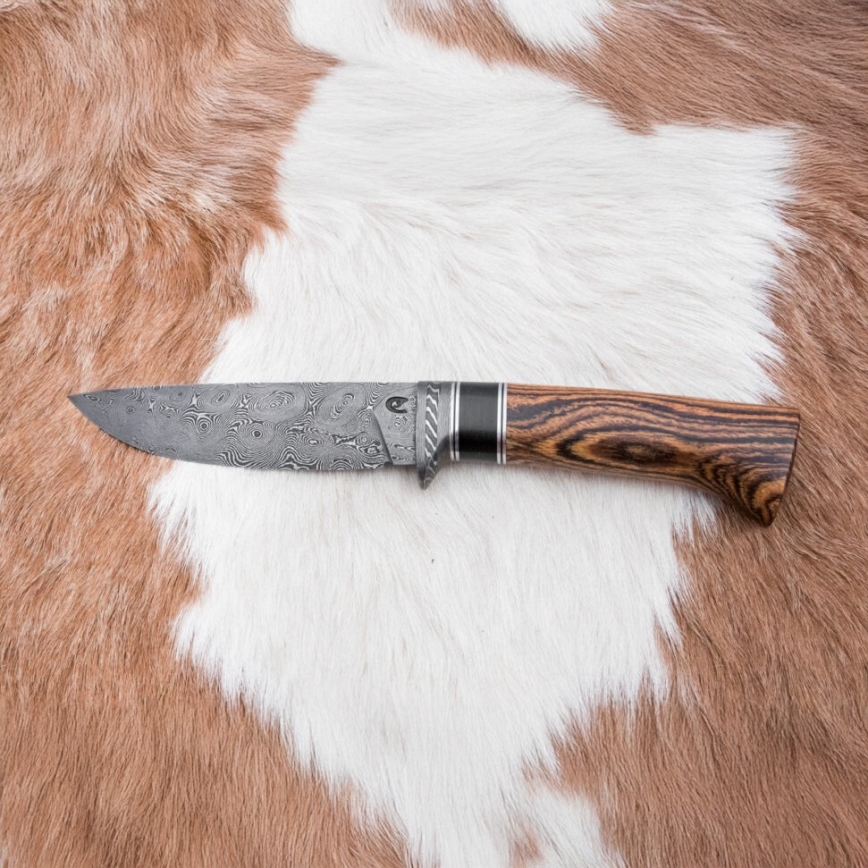 Exkluzívny damaškový nôž 12 cm bocote/eben