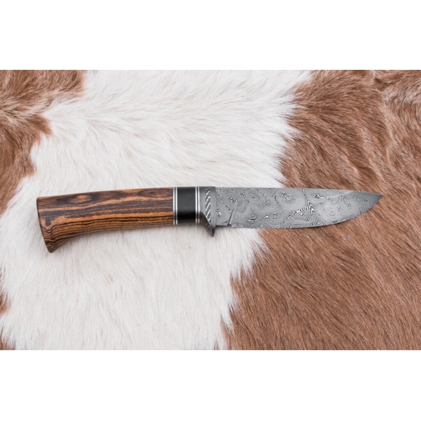 Exkluzívny damaškový nôž 12 cm bocote/eben