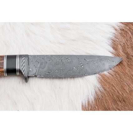 Exkluzívny damaškový nôž 12 cm bocote/eben
