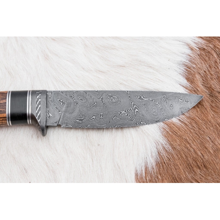Exkluzívny damaškový nôž 12 cm bocote/eben