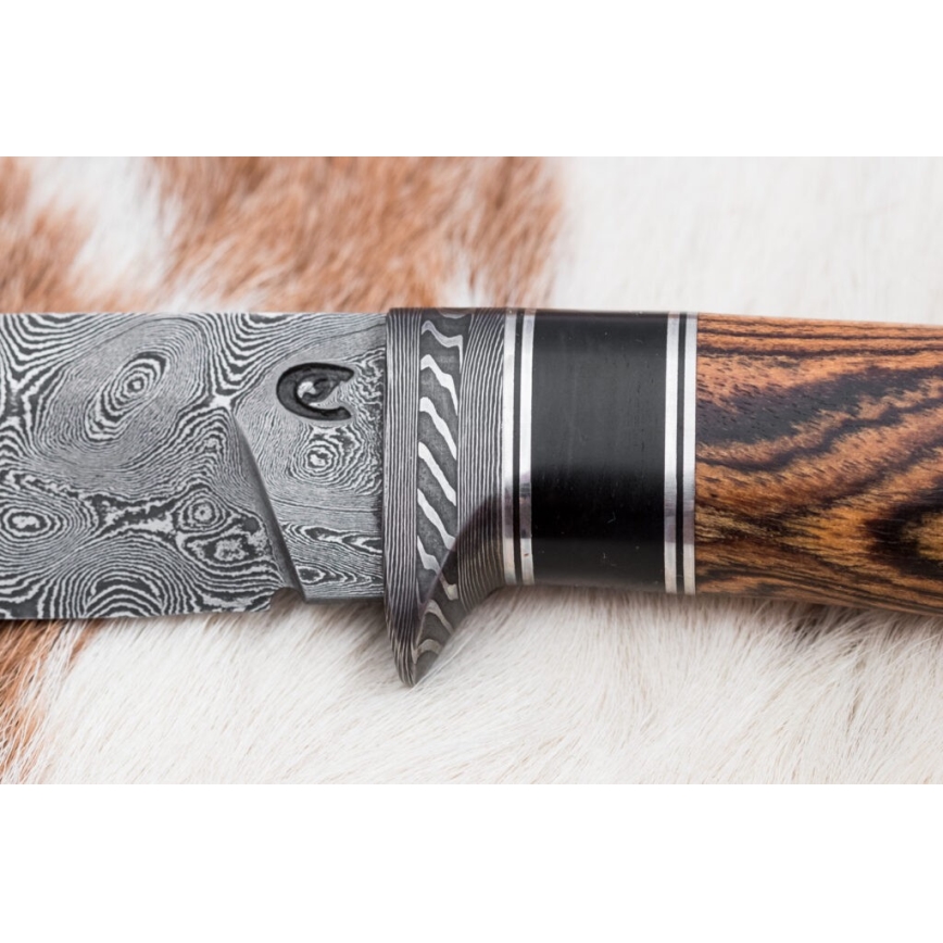 Exkluzívny damaškový nôž 12 cm bocote/eben